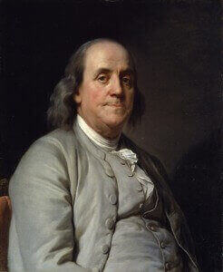 Portrait von Benjamin Franklin