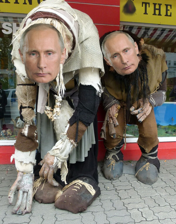Trolle mit Putin-Gesicht
